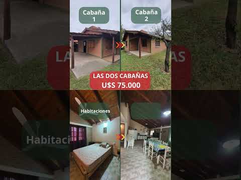 Venta de dos cabañas a metros del río, Villa Cura Brochero K134CB
