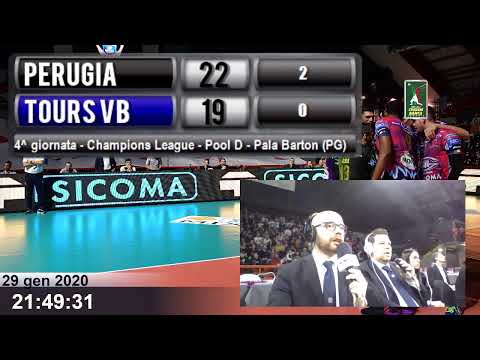 Sir Sicoma Monini Perugia vs Tours VB | 4^ giornata - Champions League - Pala Barton (PG)