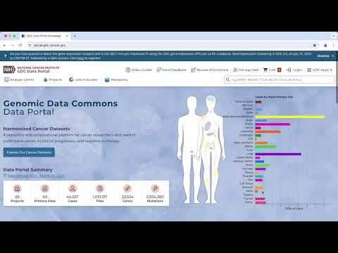 The Cancer Genome Atlas-TCGA: GDC Portal Introduction in HD
