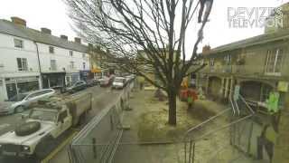 preview picture of video 'Time-Lapse Cutting down the trees in Albion Place, Devizes'