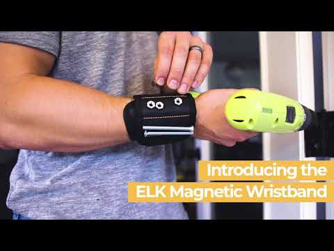 ELK Magnetic Wristband - Heavy Duty Tool Organizer with 10 Strong Magnets
