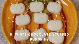 Make Infused Halloween Candy with Hi White Chocolate Pumpkins