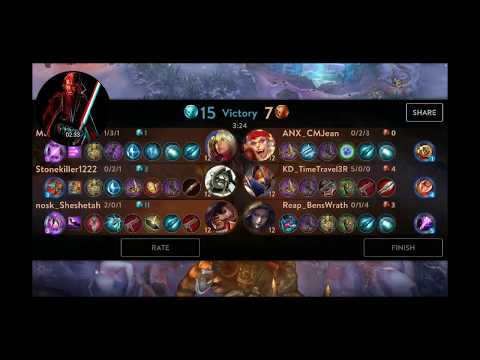 OP Baptiste jungle build 11 points Vainglory: blitz