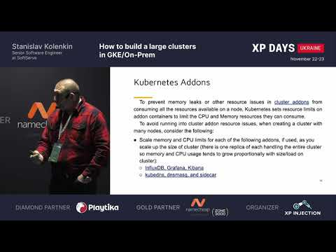 How to build a large clusters in GKE/On-Prem (Stanislav Kolenkin, Ukraine) [RU]