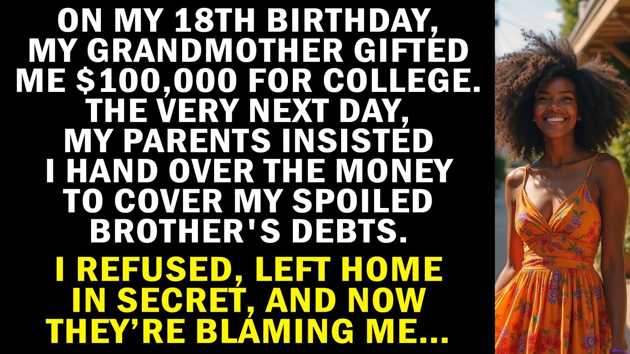 Grandma Gifted Me $100K For College On My 18th, But The Next Day My Parents Insisted I Hand It...