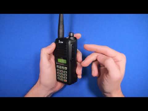 Icom A16 aviation radio with Bluetooth - basic operation