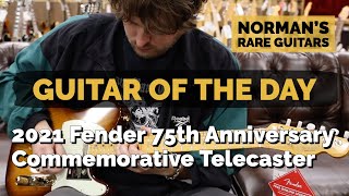 Video thumbnail for Guitar of the Day: 2021 Fender 75th Anniversary Commemorative Telecaster | Norman's Rare Guitars by Normans Rare Guitars