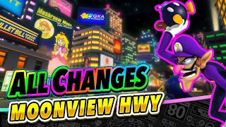 Random Boosters?! All Changes in Moonview Highway! | Classics VS Mario Kart 8 ANALYSIS