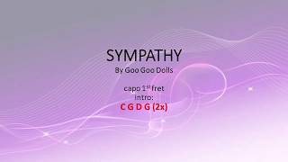 Sympathy by Goo Goo Dolls - Easy chords and lyrics