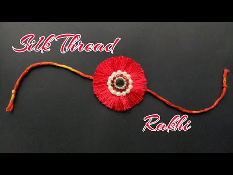 DIY Silk Thread Rakhi/Rakhi making for kids/How to make rakhi/ Rakhi making ideas/#rakshabandhan Video