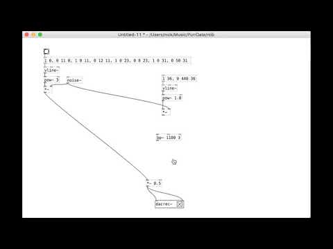 (006) Pure Data - TR-909 style clap synthesis