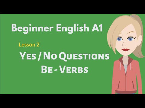 Beginner English Conversation #2 Be Verbs with Yes-No Questions