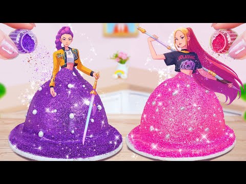 So Pretty Rumi & Mira Pull Me Up Cake 🌟👑 Best Of Mini Princess Cake Decorating Ideas 🍭 Yummy Cake