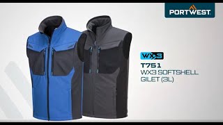 T751 Softshellová vesta WX3 (3L) Portwest