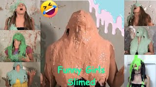 Funny Girls slimed messy montage wam art
