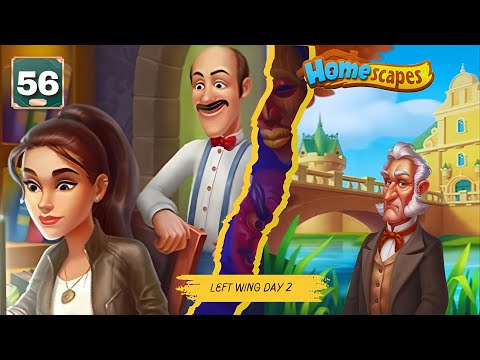 Homescapes Story || New Area Open Left Wing Day:2 Episode:56 Walkthrough Gameplay#games