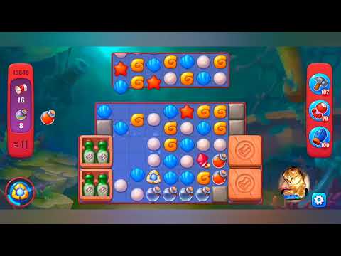 фишдом 2022  #  10849 уровень - прохождение без бустеров # Fishdom,   10849  level - no Boosters.