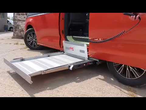 VW Multivan T7 with Autolift T6 Evolution lift first Right hand drive vehicle fitted with lift