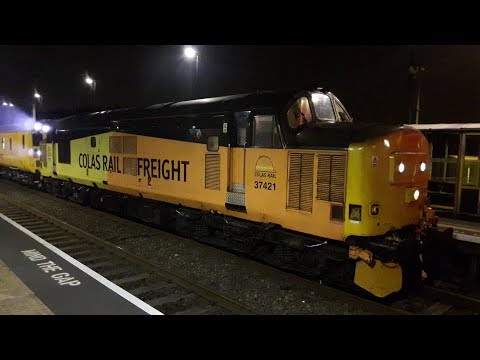 Colas Rail class 37421 & 37521 T'n'T with thrash! 2/5/18
