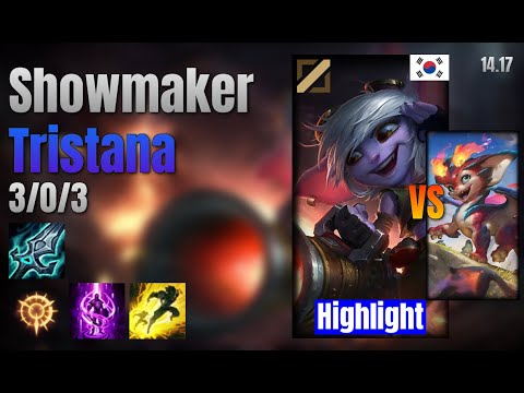 Showmaker Mid Tristana vs Smolder lol KR solo rank Highlight 14.17