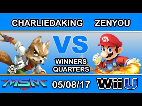 MSM 96 - LH | Charliedaking (Fox) Vs. eM | Zenyou (Mario) Winners Quarters - Smash Wii U