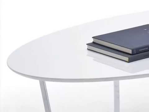 Couchtisch "Livia", Hochglanz weiß, lackiert