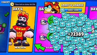 AMAZING GIFTS FROM SUPERCELL😻 COMPLETE LARRY & LAWRIE and NEW SKIN RED KING FRANK?😮‍💨 Brawl Stars