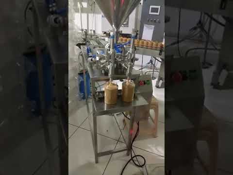 Semi Automatic Two Head Paste Filling Machine