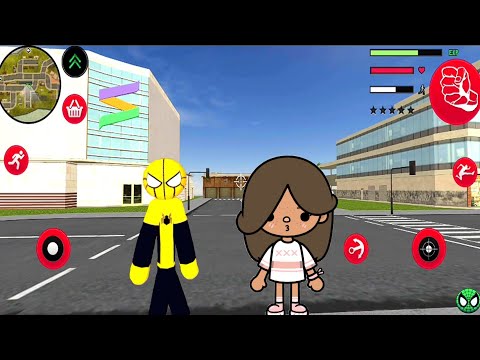Mafia Spiderman Stickman Rope Hero Gangster #16 Android Gameplay