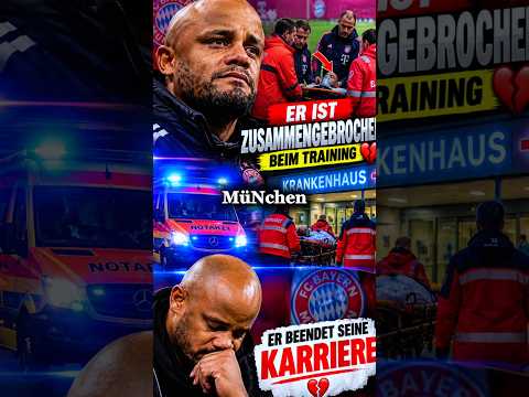 Unglaublich: Vincent Kompany ist beim Training zusammengebrochen und wird ins Krankenhaus gebracht!
