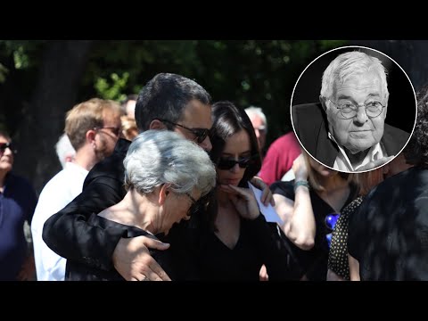 Potresne scene na sahrani Branka Cvejića Suprugu glumca pridržavaju, odjekuje plač