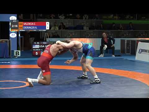 GOLD FS - 86 kg: Z. VALENCIA (USA) v. A. DIERINGER (USA)