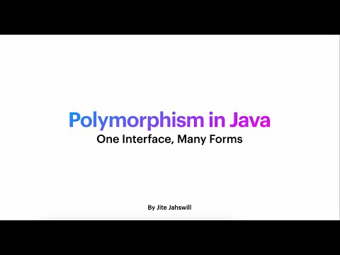 Java For Beginners Polymorphism Learn Java Programming Easily