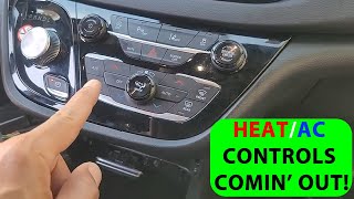 How To Remove 2021-2025 Chrysler Pacifica AC/Heat Controls.