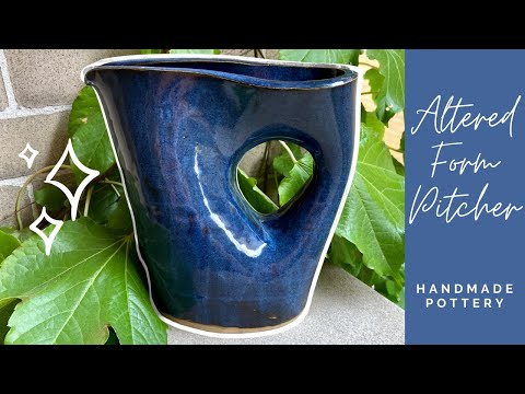 Creating a Pitcher with Altered Form on the Pottery Wheel (Time Lapse) | Pottery by Sara