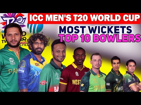 ICC MEN'S T20 WORLD CUP / Most Wickets / Top 10 Bowlers / WORLD CUP Records