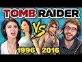 TOMB RAIDER ORIGINAL GAME vs TODAY (1996 vs 2016) (Teens React: Gaming)