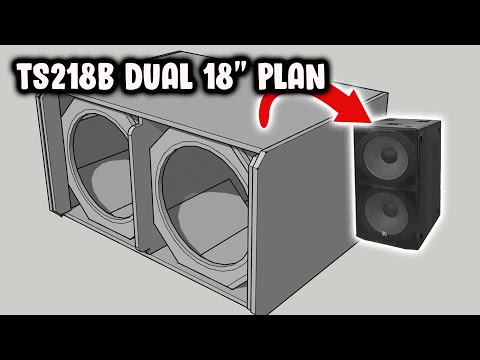 TS218B Plan Dual 18 Inches TW Series Speaker Box Design - Ultimate Bass Performance!