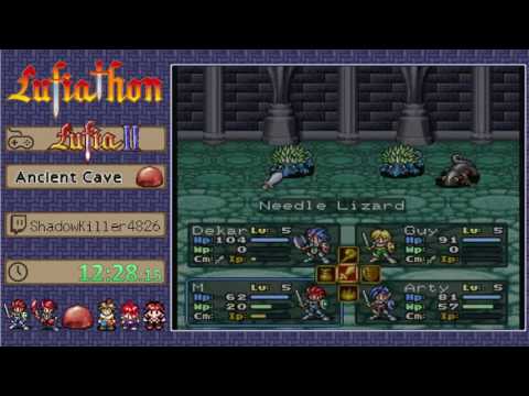 Lufiathon 2016 - Lufia II: Rise of the Sinistrals Ancient Cave by Shadowkiller4826 in 2:04:40