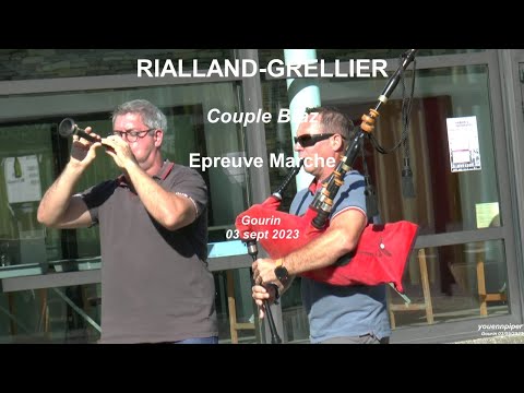 2023 Couple RIALLAND-GRELLIER  Epreuve Marche       Concours sonneurs Gourin 03 sept              Vi