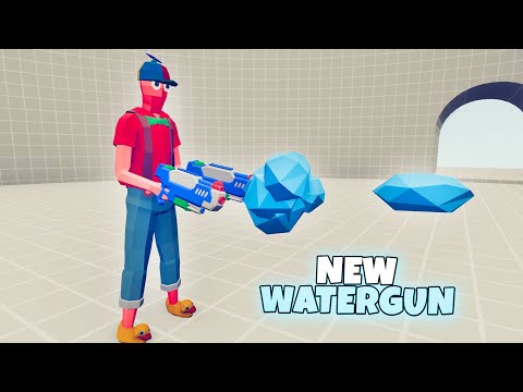 NEW WATER GUN 1 vs 1 UNITS | TABS Totally Accurate Battle Simulator