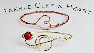 Treble Clef & Heart Bracelets - Day 4 of the 10-Day Bracelets to Make, Gift and Sell Challenge