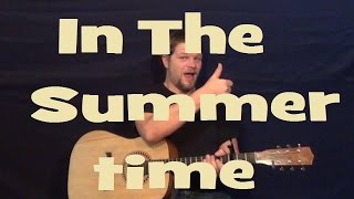 In the Summertime (Mungo Jerry) Easy Strum Guitar Lesson Licks Tab How to Play Tutorial