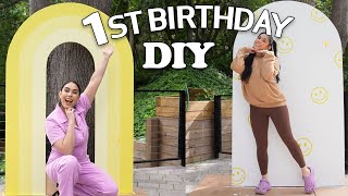 Creating a Photo Backdrop on a Budget - DIY Baby’s 1st Birthday Pt.1