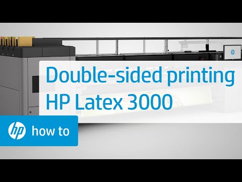 Double-sided printing on the hp latex 3000 printer