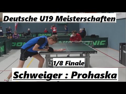 U19 DM 2023 [1/8 Finale] | Echt starkes Spielnievau 👌 T.Schweiger(2194TTR) : M.Prohaska(2122TTR)