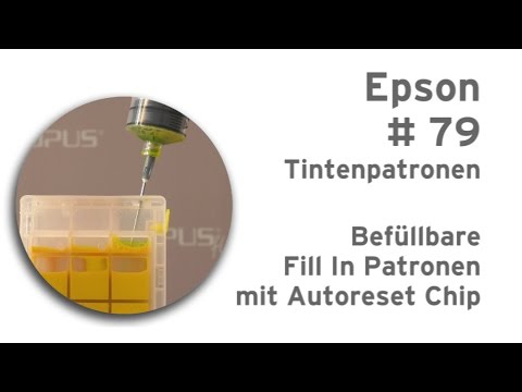 Epson 79 Befüllbare Patronen mit Autoreset Chip für Workforce Drucker