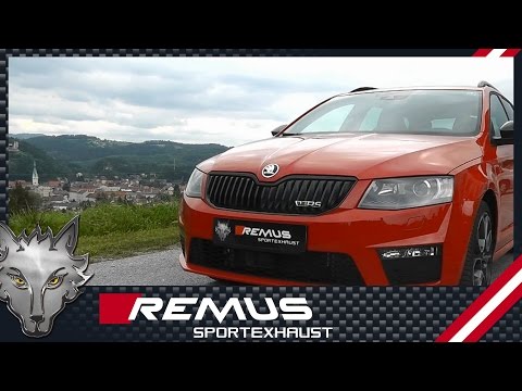 Skoda Octavia III RS/VRS 🚗 with REMUS cat-back sport exhaust