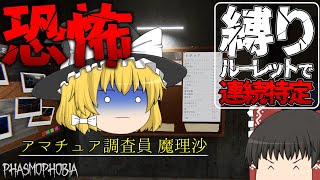【Phasmophobia】常にババを引く調査員、(アン)ラッキーガール魔理沙【ゆっくり実況】【ファスモフォビア】