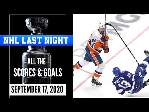 NHL Last Night All the Scores & Goals of September 17, 2020